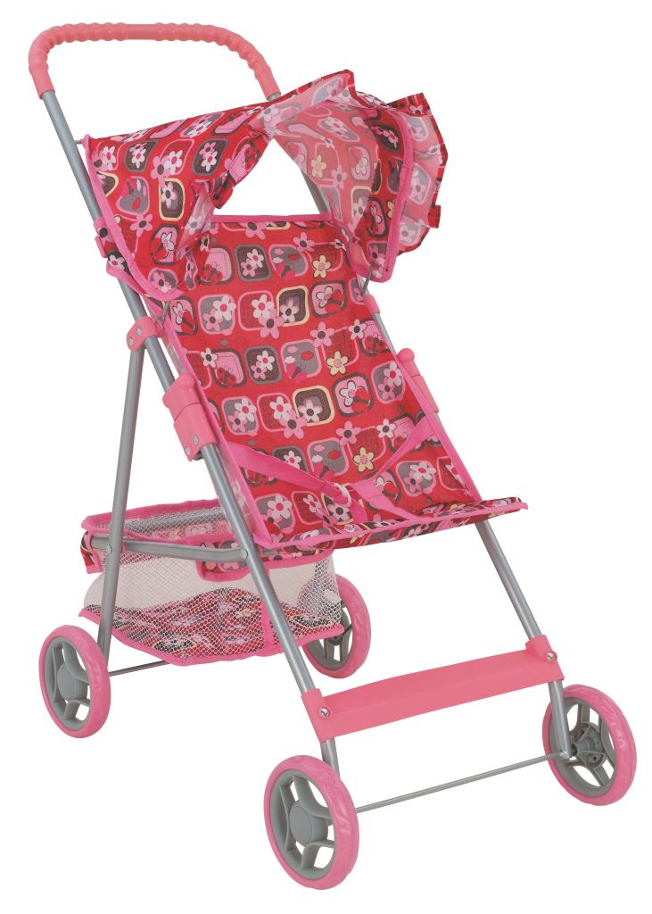 фото коляска для кукол Buggy Boom Коляска для кукол прогулочная 8008B Mixy (Микси) красный Buggy boom (багги бум)