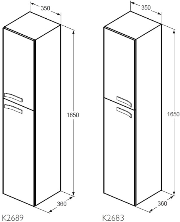 фото Шкаф-пенал Ideal Standard Шкаф-пенал, белый