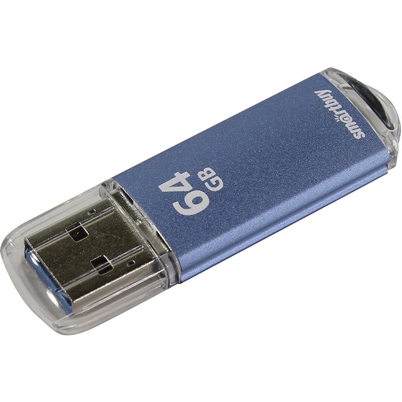 фото USB Флеш-накопитель Smart Buy USB 3.0 64GB V-Cut синий, синий Smartbuy