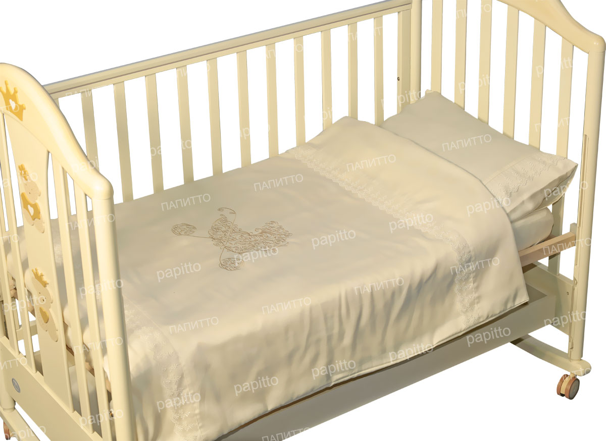 Комплект белья для новорожденных Комплект постельного белья, золотой