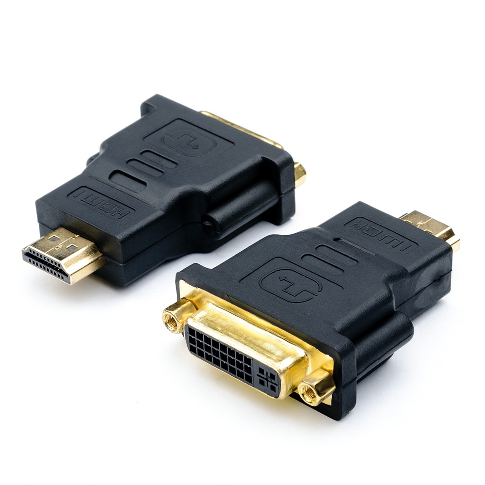 Адаптер-переходник ATcom HDMI (m) - DVI (f), 24 pin, черный, AT9155, черный