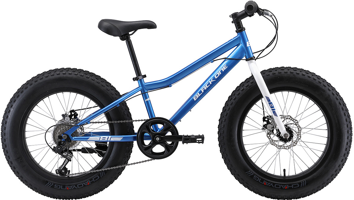 Велосипед горный (MTB) Black One Monster D, голубой, серебристый, диаметр колес 20