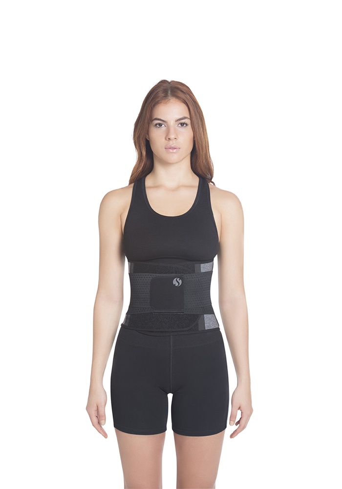 фото Пояс для похудения Siluet Waist trainer пояс, черно-серый