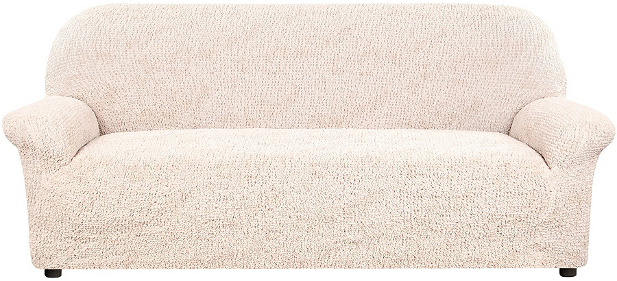 фото Чехол на 3-местный диван Еврочехол "Виста Мрамор", 6/1-3, белый, ширина 240 см