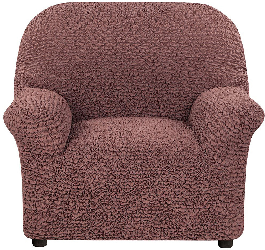 фото Чехол на кресло Еврочехол "Микрофибра", 3/150-1, шоколадный, ширина 100 см