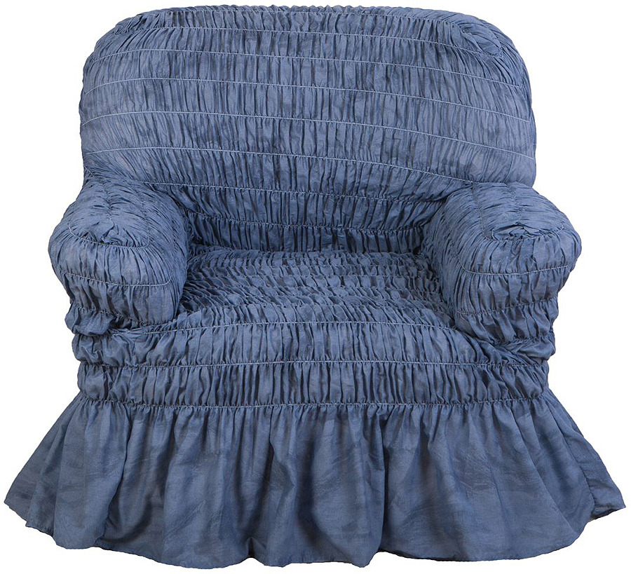 фото Еврочехол на кресло Еврочехол "Фантазия", цвет: синий. 2/10-1