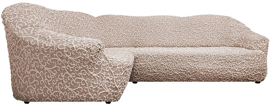 фото Еврочехол на классический угловой диван "Жаккард" Волны