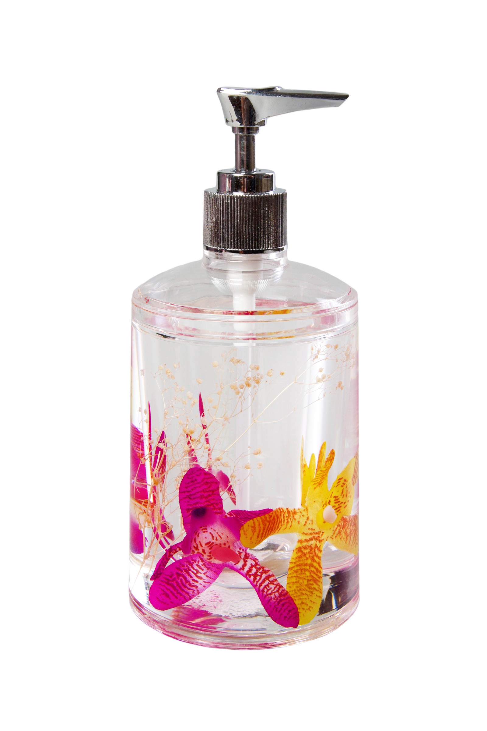 фото Дозатор для мыла Vanstore Дозатор для жидкого мыла, прозрачный, розовый, желтый Duschy