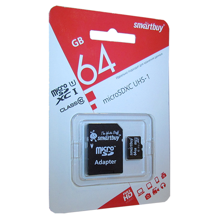 фото Карта памяти Smart Buy 64GB UHS-1 U1 Smartbuy