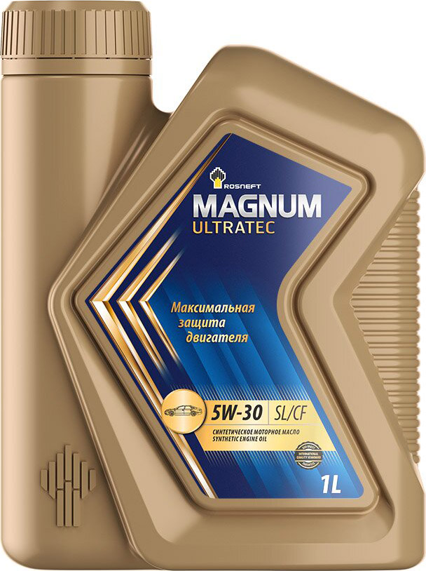 фото Моторное масло Роснефть Magnum Ultratec, синтетическое, 5W-30, SL/CF, 1 л