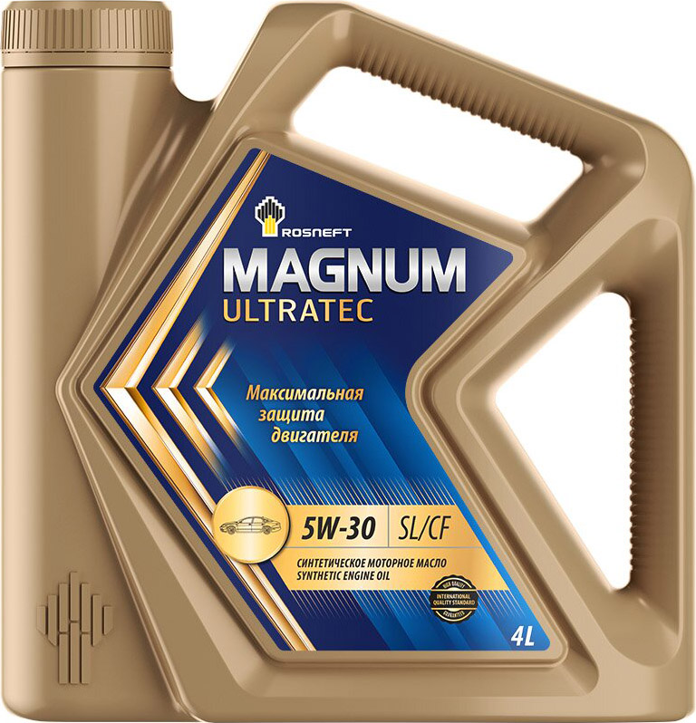 фото Моторное масло Роснефть Magnum Ultratec, синтетическое, 5W-30, SL/CF, 4 л