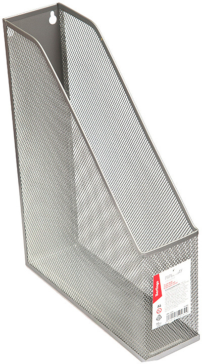Лоток для бумаг Berlingo Steel&Style, вертикальный, BMs_41091, серебристый