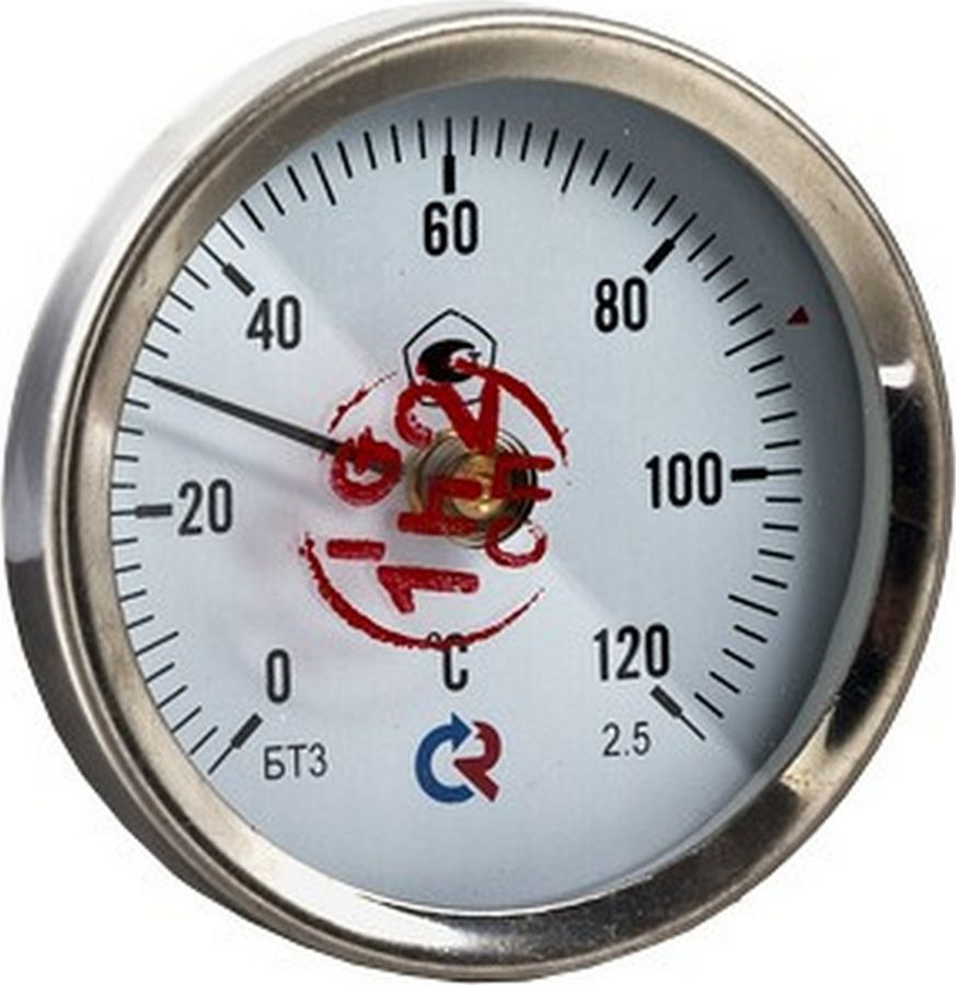 фото Термометр сантехнический Valtec БТ-30 накладной, 1/2" 0-120*