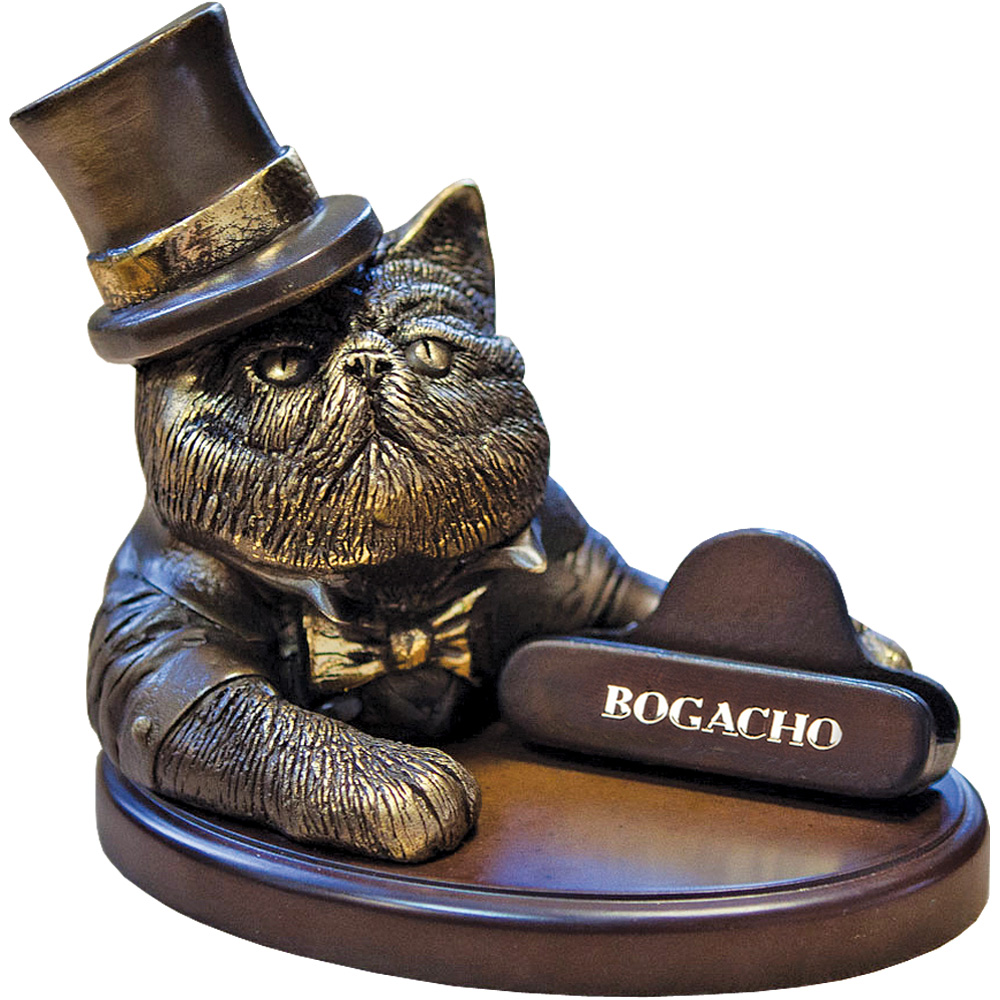фото Подставка для телефона BOGACHO Чеширский кот, бронза