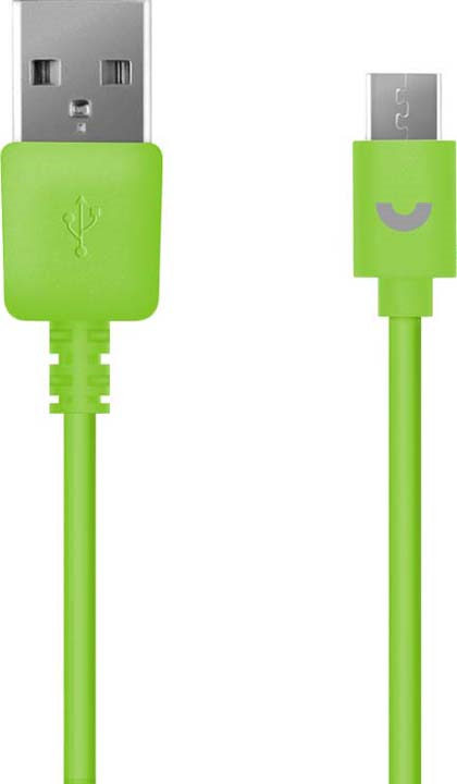 Дата-кабель Prime Line USB-micro USB, 1.2 м, зеленый