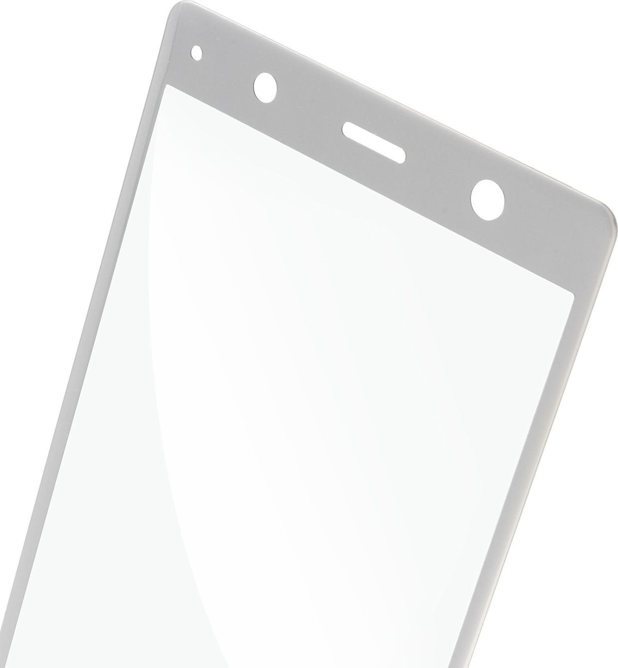 фото Защитное стекло Brosco 3D для Sony Xperia XZ2 Premium, серебристый