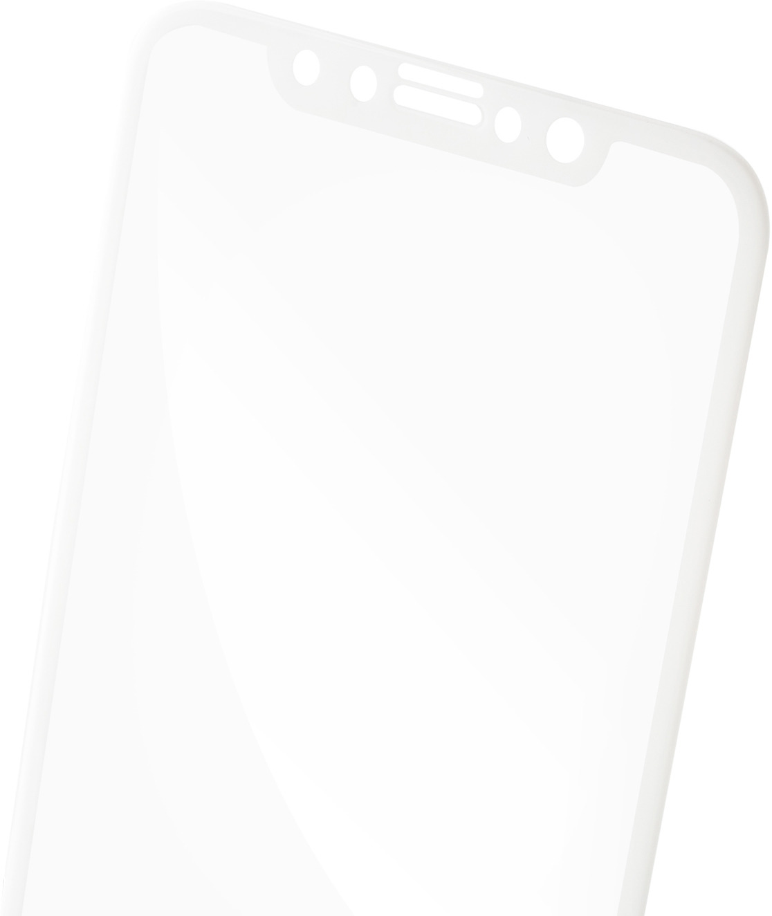 фото Защитное стекло Brosco 3D для Apple iPhone X, белый