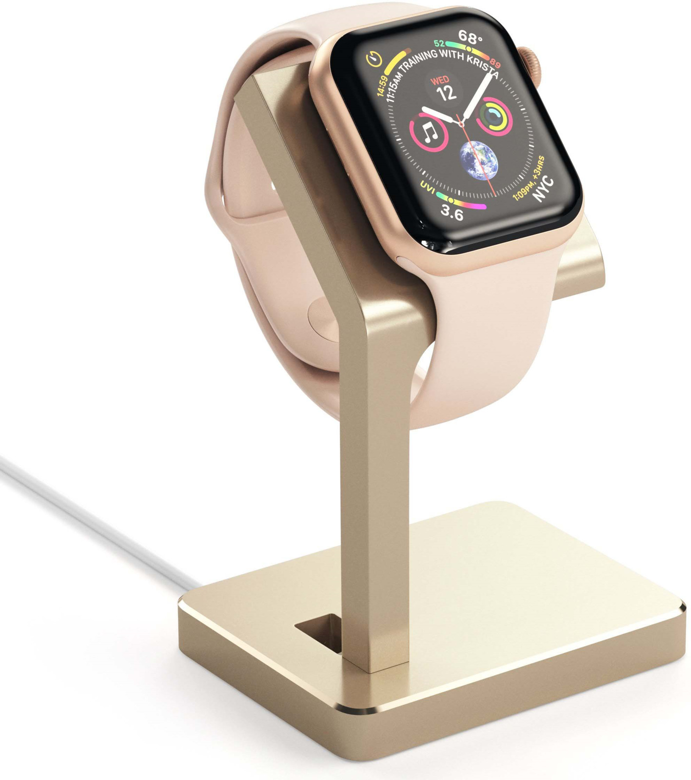 фото Док-станция Satechi Aluminum Apple Watch Charging Stand для Apple Watch, ST-AWSG, золотой