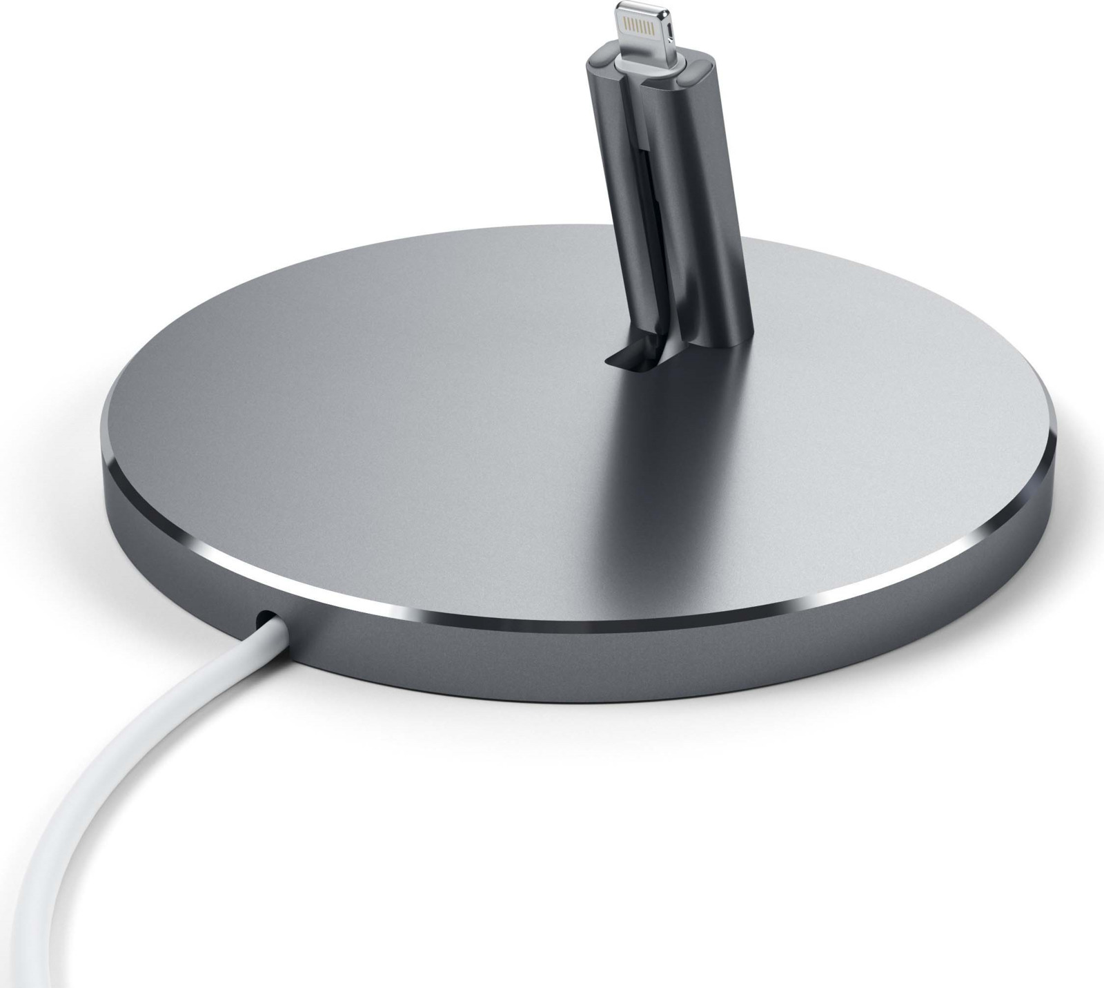 фото Док-станция Satechi Aluminum Desktop Charging Stand для iPhone с Lightning разъемом, ST-AIPDM, серый