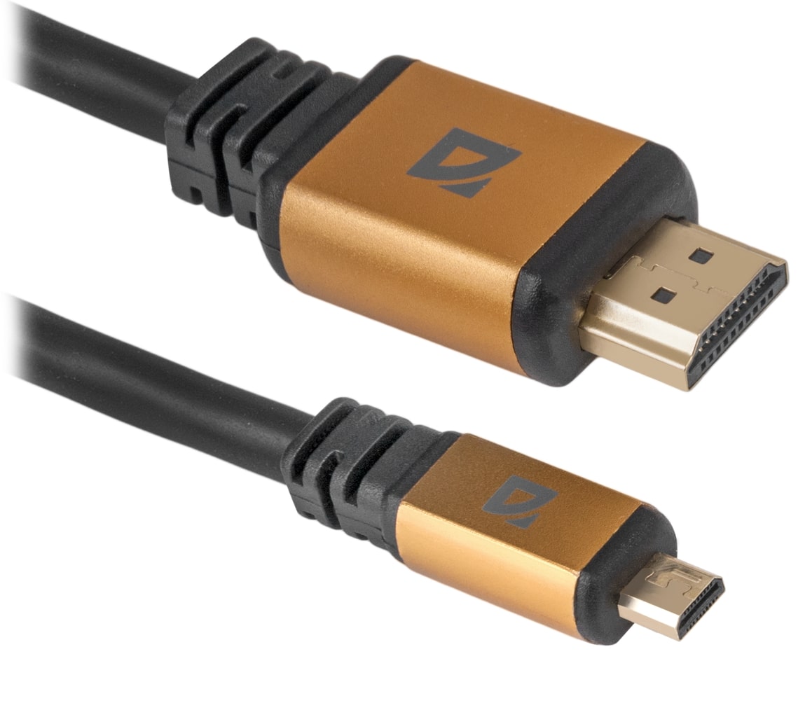 фото Цифровой кабель Defender HDMI08-04PRO HDMI-MicroHDMI M-M, ver1.4, 1м