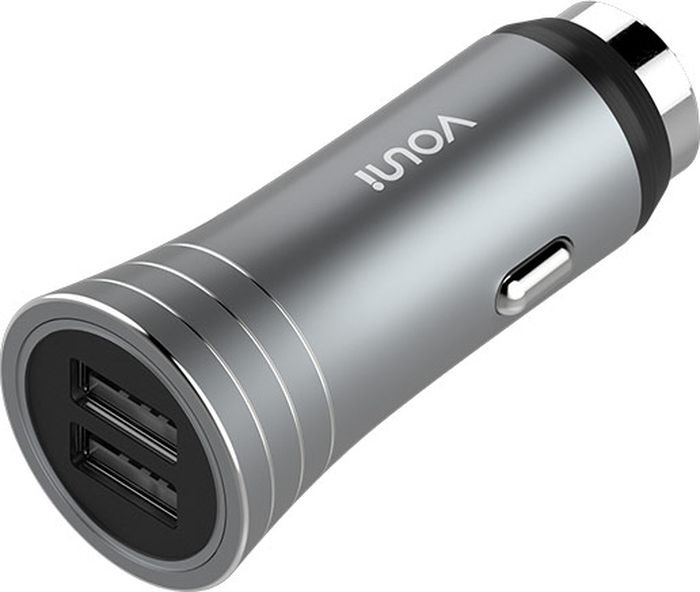 фото Автомобильное зарядное устройство Vouni Soldier Dual USB Car Charger, серый