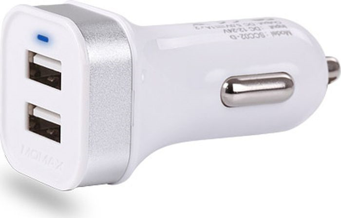 фото Автомобильное зарядное устройство Vouni Sprint Dual USB Car Charger, белый