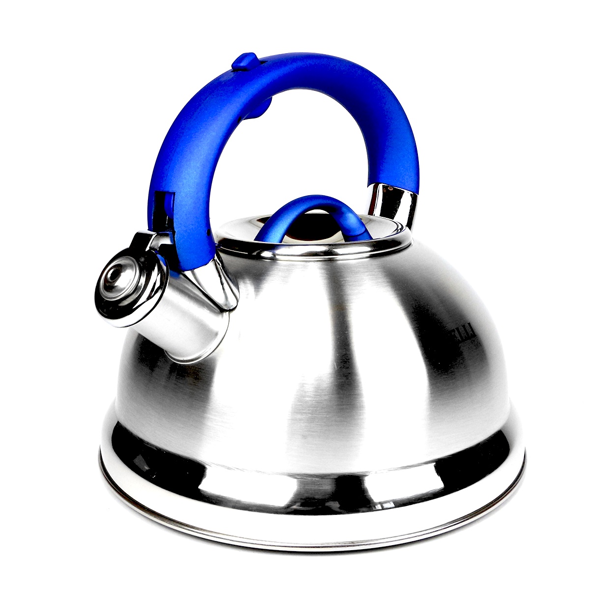 фото Чайник заварочный Kelli Чайник со свистком, серебристый, синий