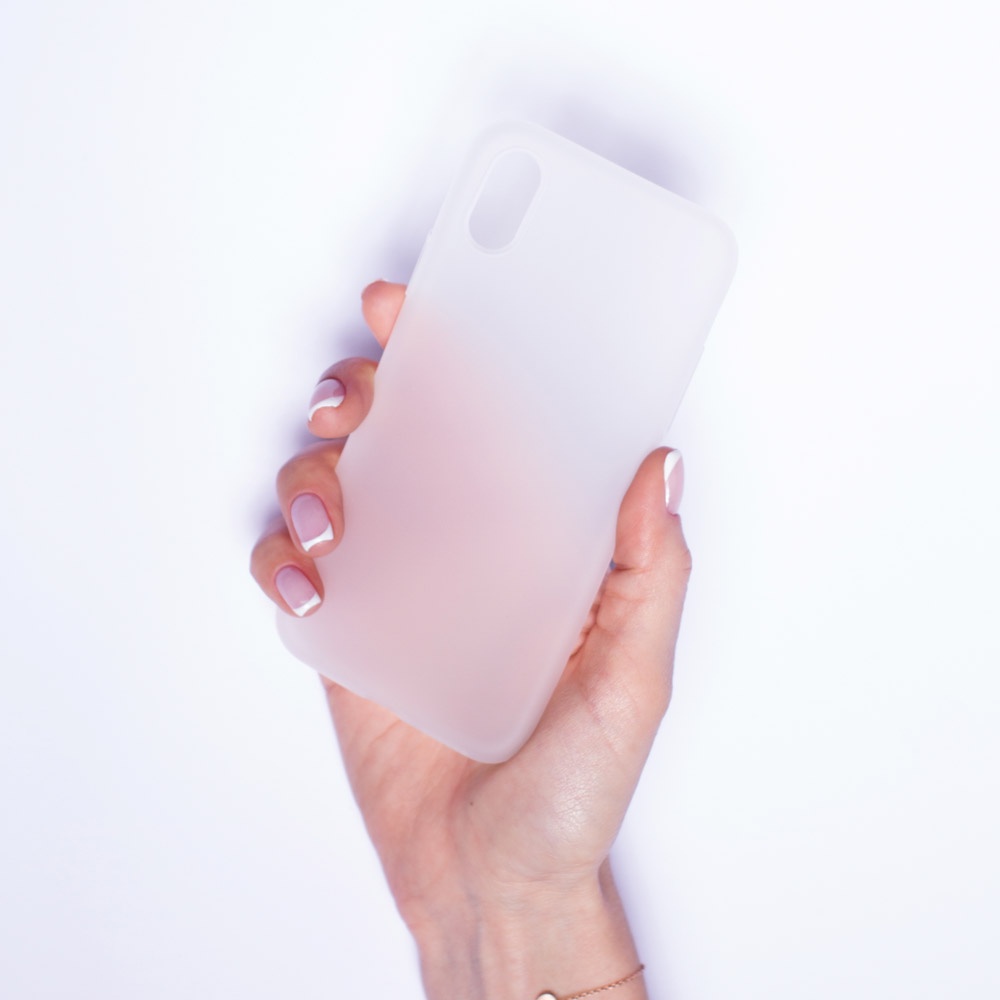 фото Чехол для сотового телефона ONZO MATT iPhone XS Max, прозрачный, белый