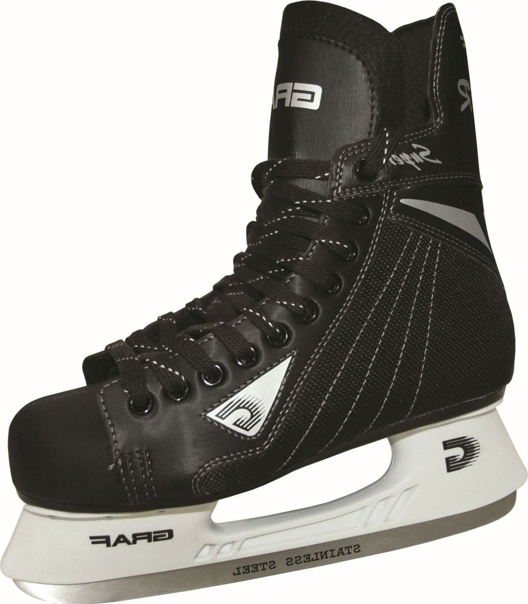 Коньки хоккейные мужские Graf Super G, цвет: черный. Размер 44 —  .