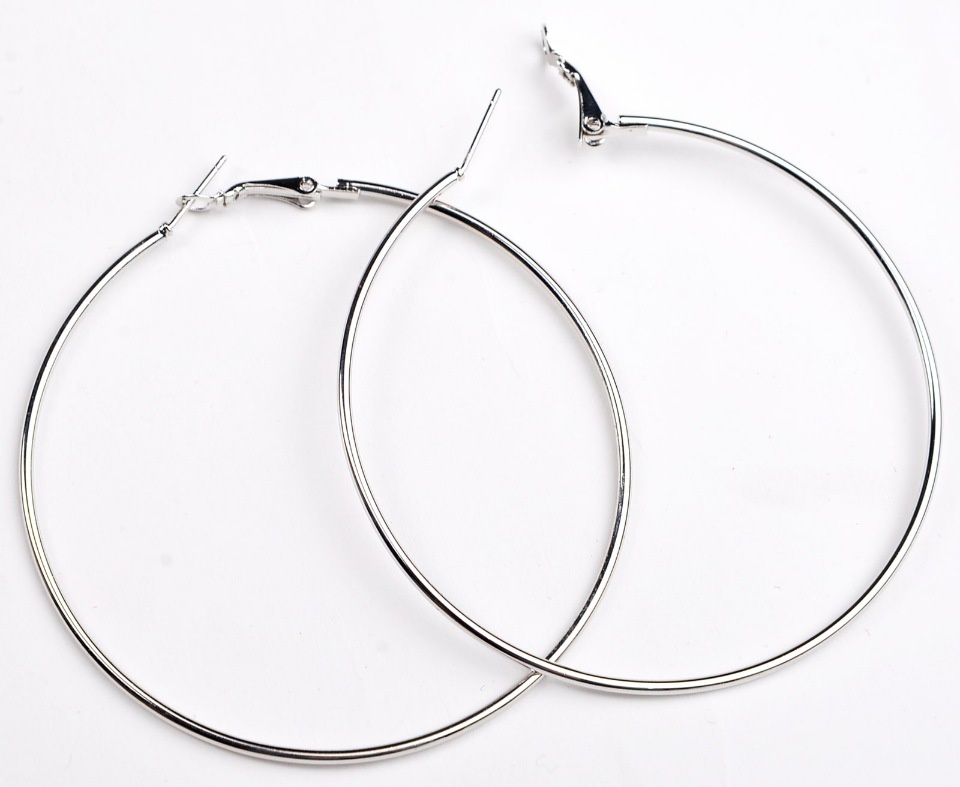 фото Серьги бижутерные KARNI кольца серебро 1911060212, Металлический сплав, 60, серебристый