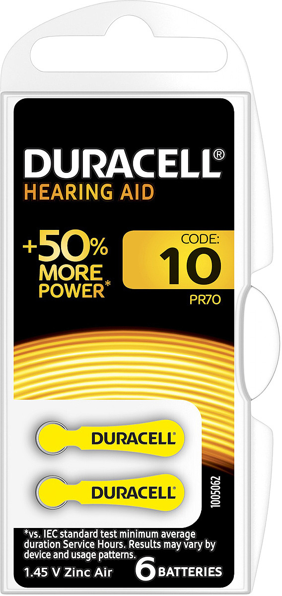 фото Батарейка Duracell ZA10-6BL, 6 шт