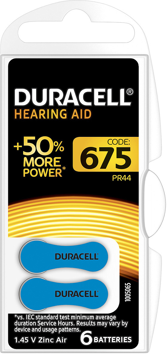 фото Батарейка Duracell ZA675-6BL, 6 шт