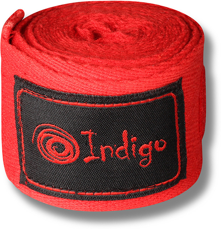 Боксерский бинт Indigo, 1115, красный, 3 м