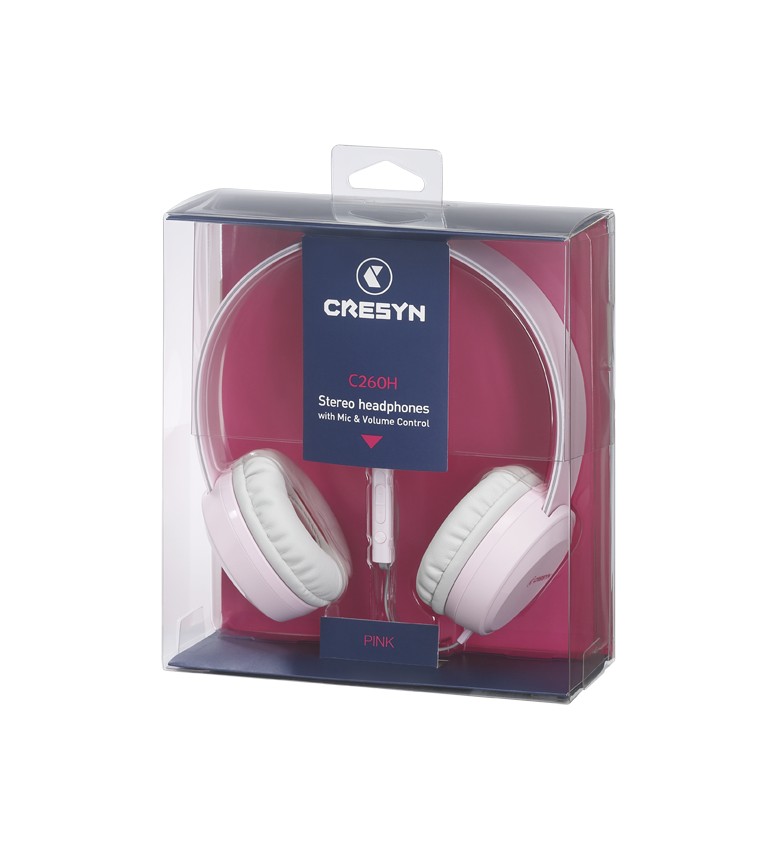 фото Наушники Cresyn накладные C260H mic Green (CPU-HP0260PL01 ), розовый