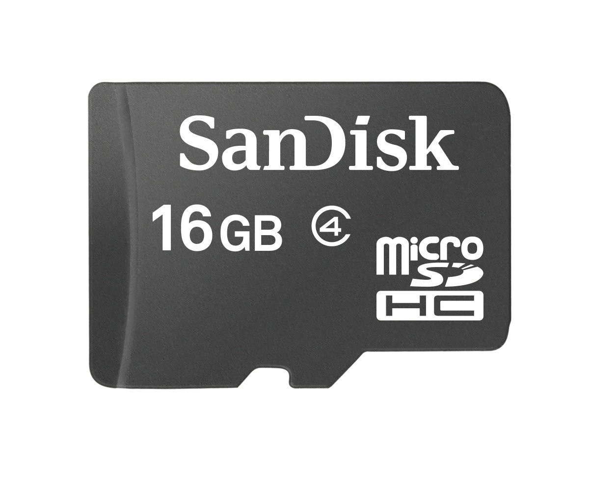 фото Карта памяти SanDisk MicroSD  16GB  Class  4 без адаптера, черный