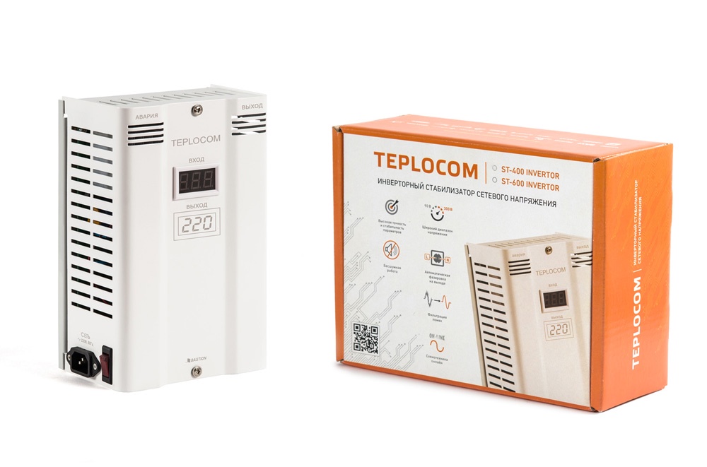 фото Инверторный стабилизатор TEPLOCOM ST-600 INVERTOR