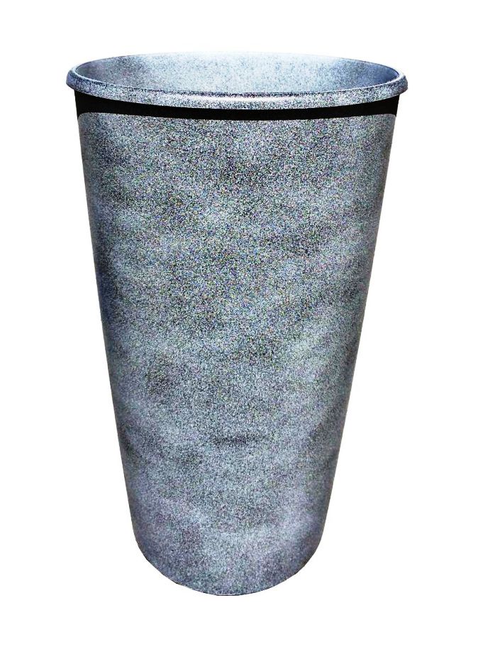 фото Горшок для цветов Le Cone (Ле Коне) диаметр 28 см, кашпо 18,5 литров, дренажная вставка 10 литров, цвет Графит, Арт.1100-28, ТЕК.А.ТЕК