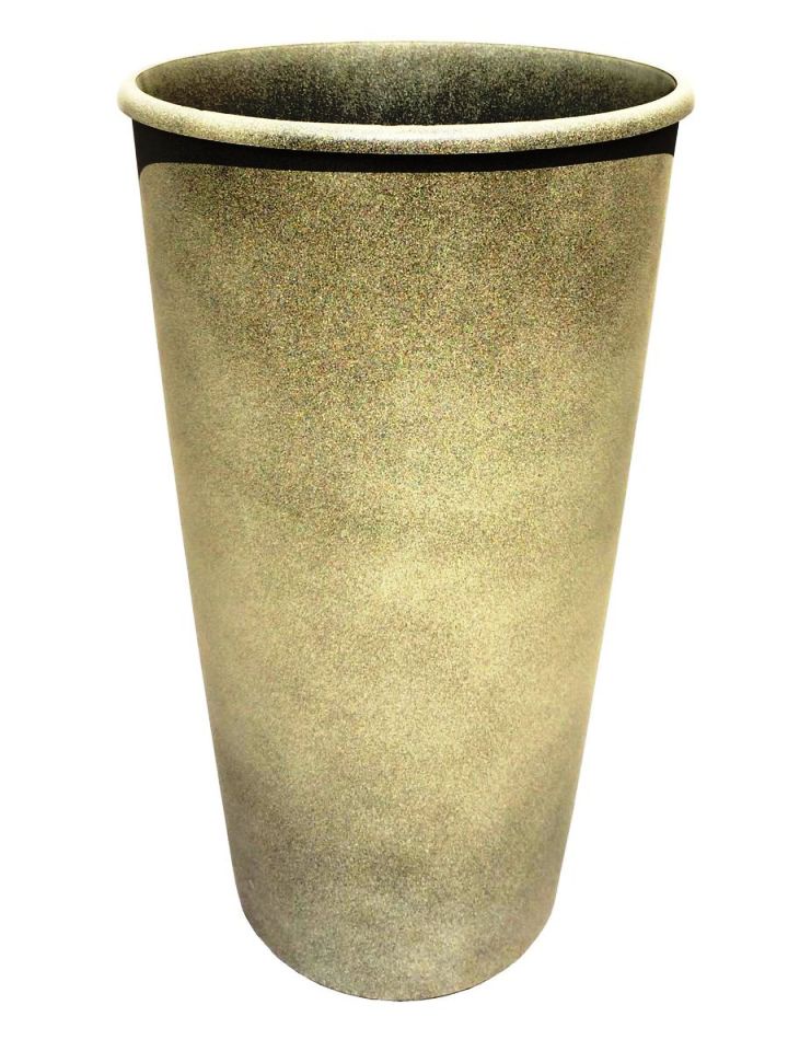 Горшок для цветов ТЕК.А.ТЕК Le Cone (Ле Коне) диаметр 28 см, кашпо 18,5 литров, дренажная вставка 10 литров. Фисташковый. Ар. 1100-29., Пластик