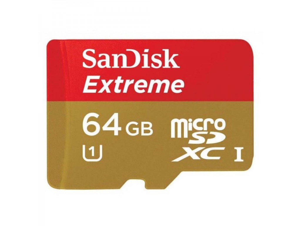 фото Карта памяти SanDisk MicroSD 64GB Class 10 Extreme A2 V30 UHS-I U3 (160 Mb/s) +SD адаптер