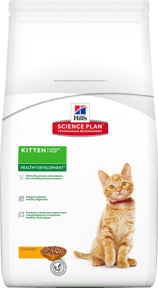 фото Корм сухой Hill's Science Plan Healthy Development для котят до 12 месяцев для гармоничного развития, с курицей, 10 кг