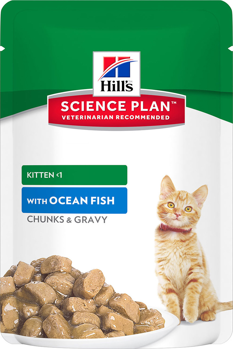 фото Корм влажный Hill's Science Plan Healthy Development для котят до 12 месяцев для гармоничного развития, с океанической рыбой, 85 г