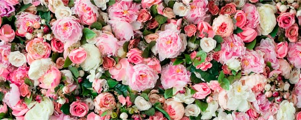фото Картина Экорамка Розовые цветы 50x20 см, Холст