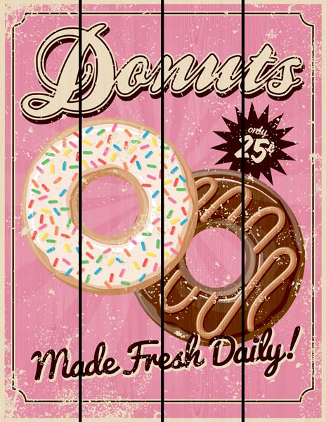 фото Картина Экорамка DONUTS 40x60 см, Дерево