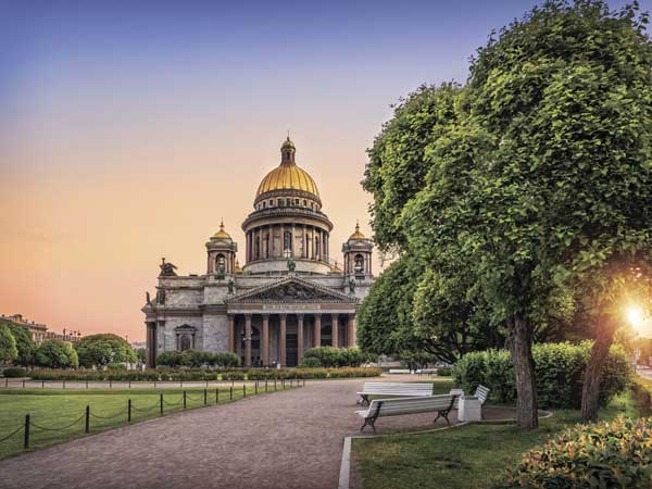 фото Картина на стекле Экорамка Санкт-Петербург 40x30 см, Стекло