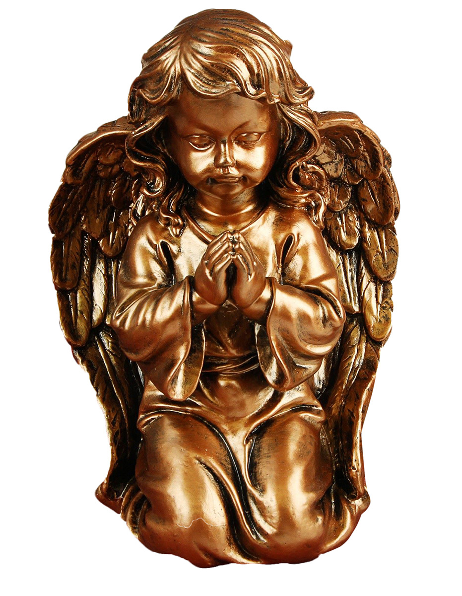 фото Статуэтка Premium Gips Ангел большой молящийся, 2480044, бронзовый