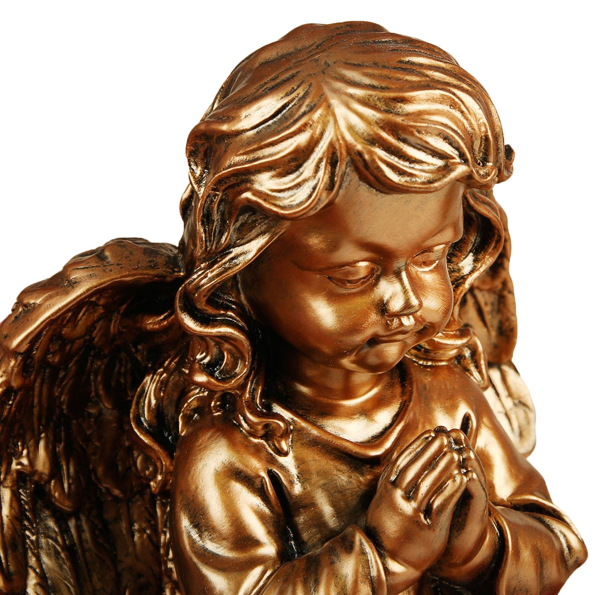 фото Статуэтка Premium Gips Ангел большой молящийся, 2480044, бронзовый