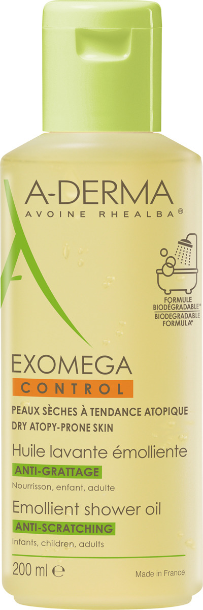 фото Масло косметическое A-Derma Exomega Control для душа, смягчающее, 200 мл