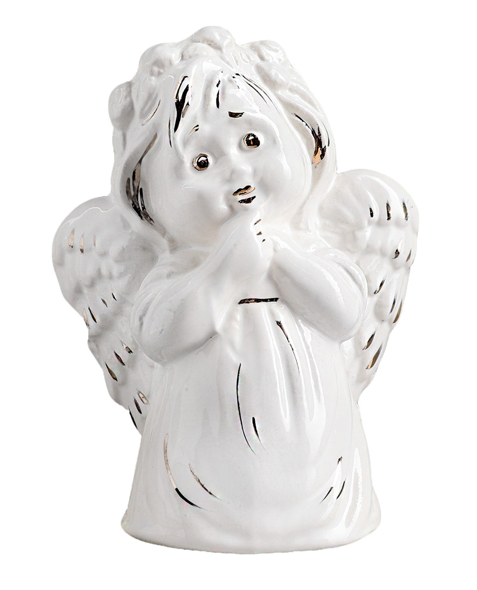 фото Статуэтка Керамика ручной работы "Ангел девочка", 4018564, белый