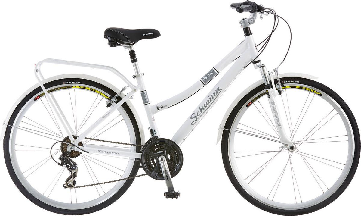 фото Велосипед городской Schwinn Discover Womens, белый, 21 скорость