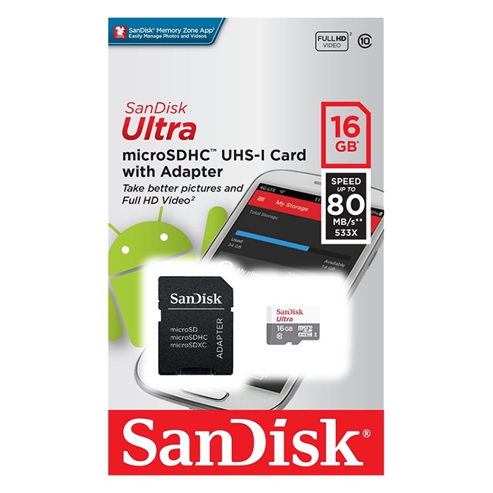 фото Карта памяти SanDisk Ultra  64GB microSDXC Class 10 UHS-I U1